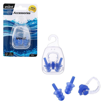 Clip de nez pour adultes SportX et bouchons d'oreille
