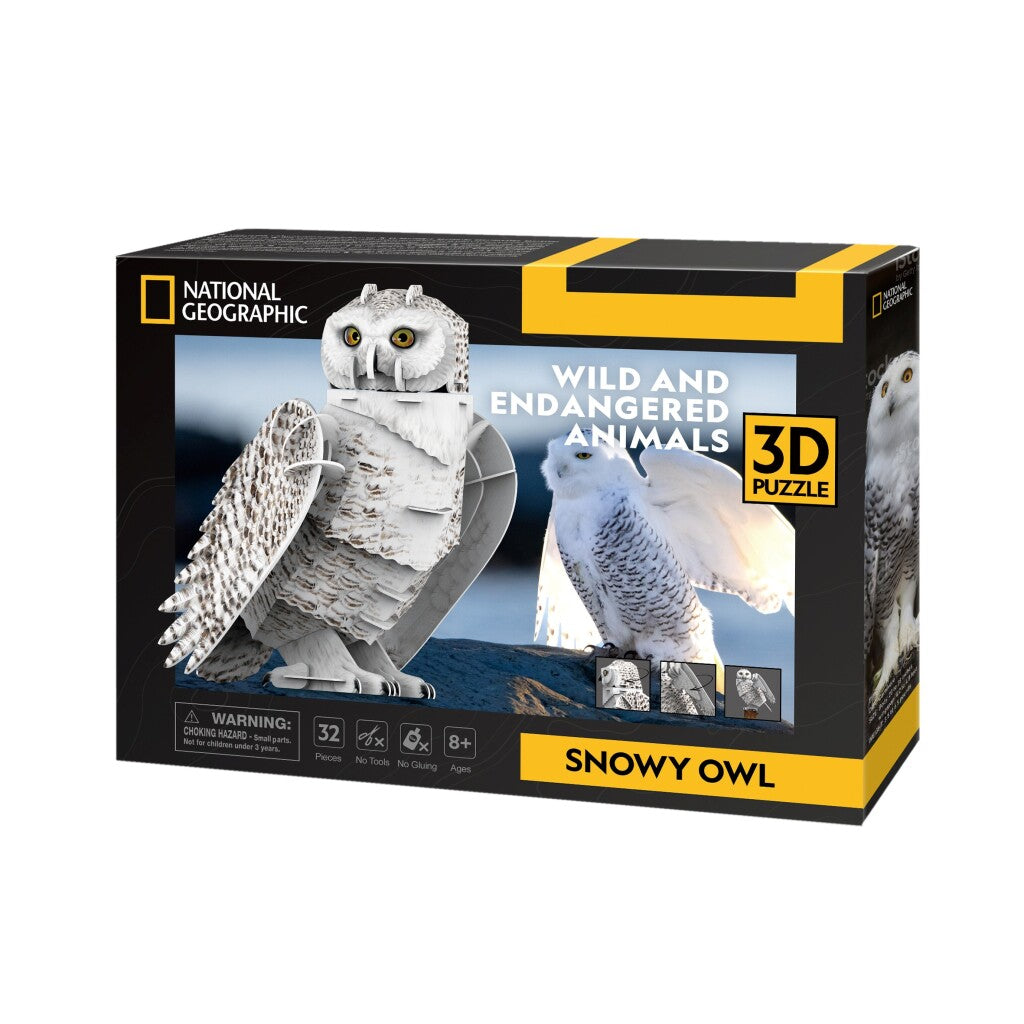 Cubic Fun Cubic Fun National Geographic 3D Puzzle Snowide 32 pièces