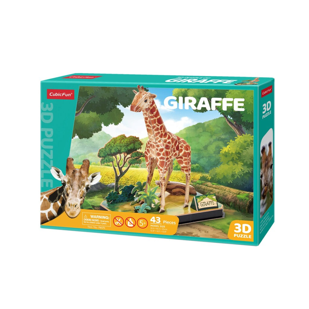 Fun cubic cubic fun 3d puzzle girafe 43 pièces