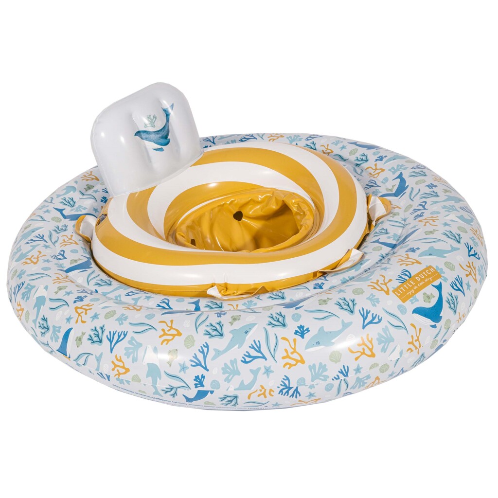 Petit Ocean Dreams Baby Swimming Ring bleu, 67 cm