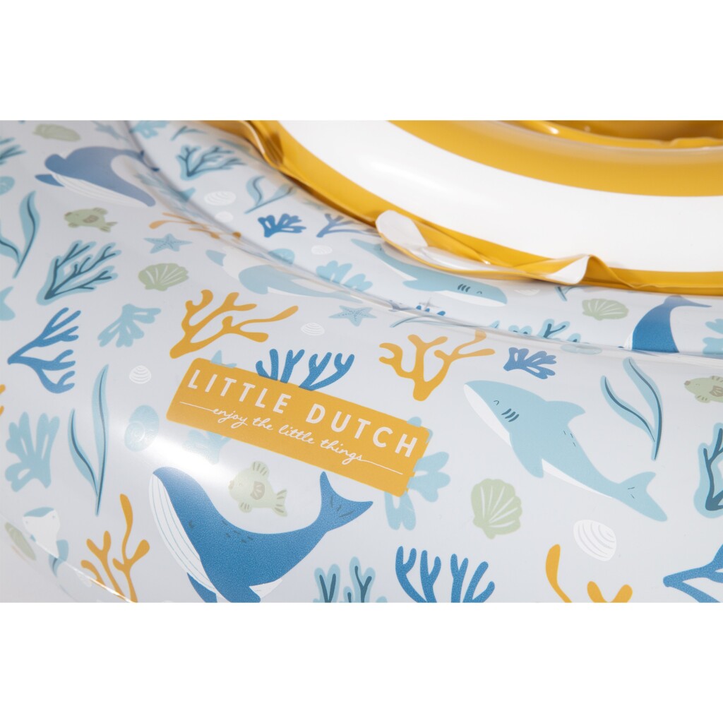 Petit Ocean Dreams Baby Swimming Ring bleu, 67 cm