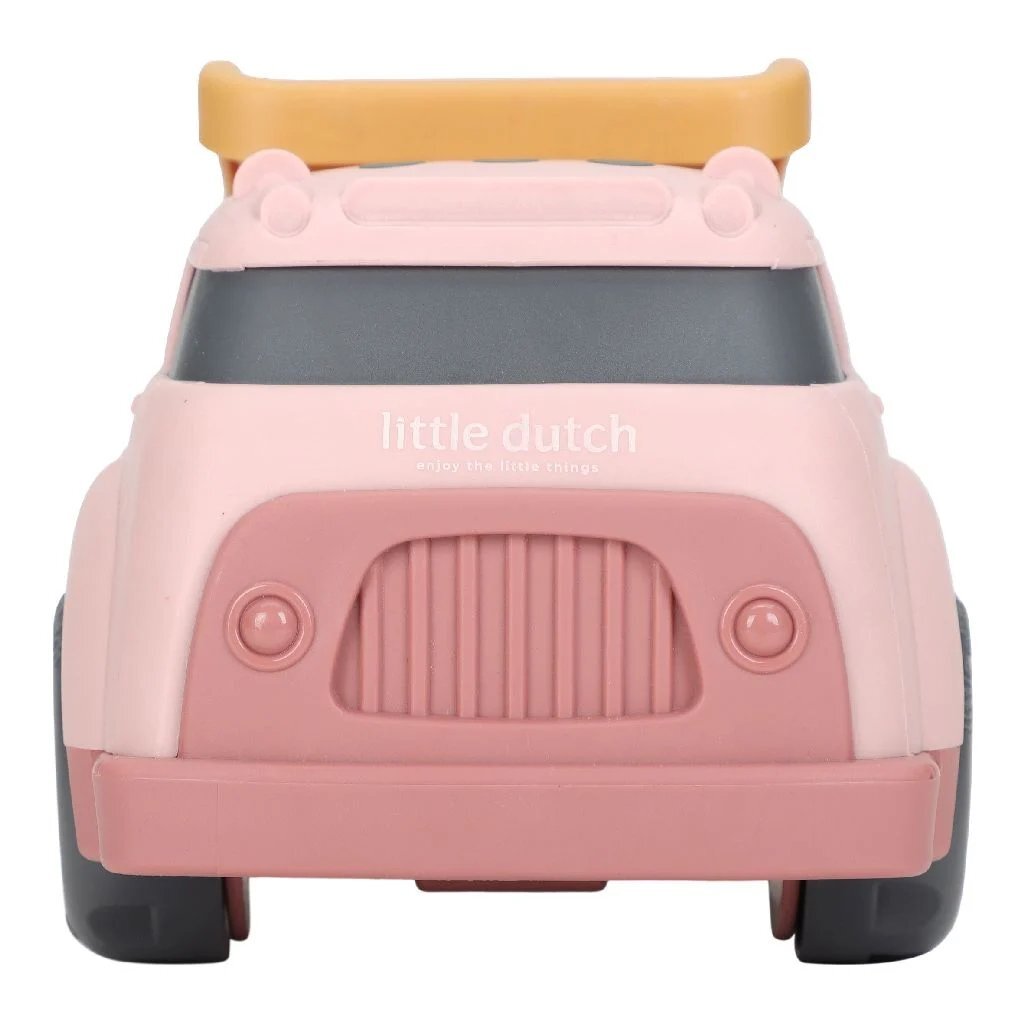 Petit camion de construction néerlandais rose, 17 cm