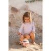 Petit camion de construction néerlandais rose, 17 cm