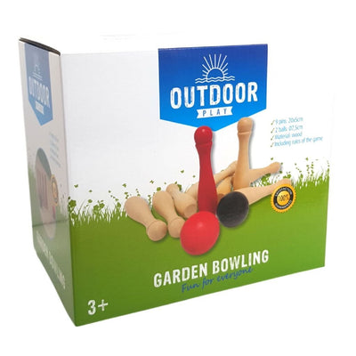 Jeu de jardin en plein air en bois de bowling