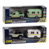 City car collection die-cast pick-up avec remorque 1:50 assorti