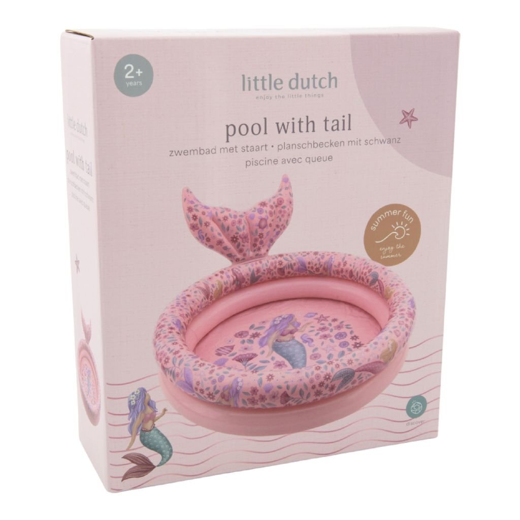 Piscine sirène de rêve Little Dutch avec queue 80 cm rose