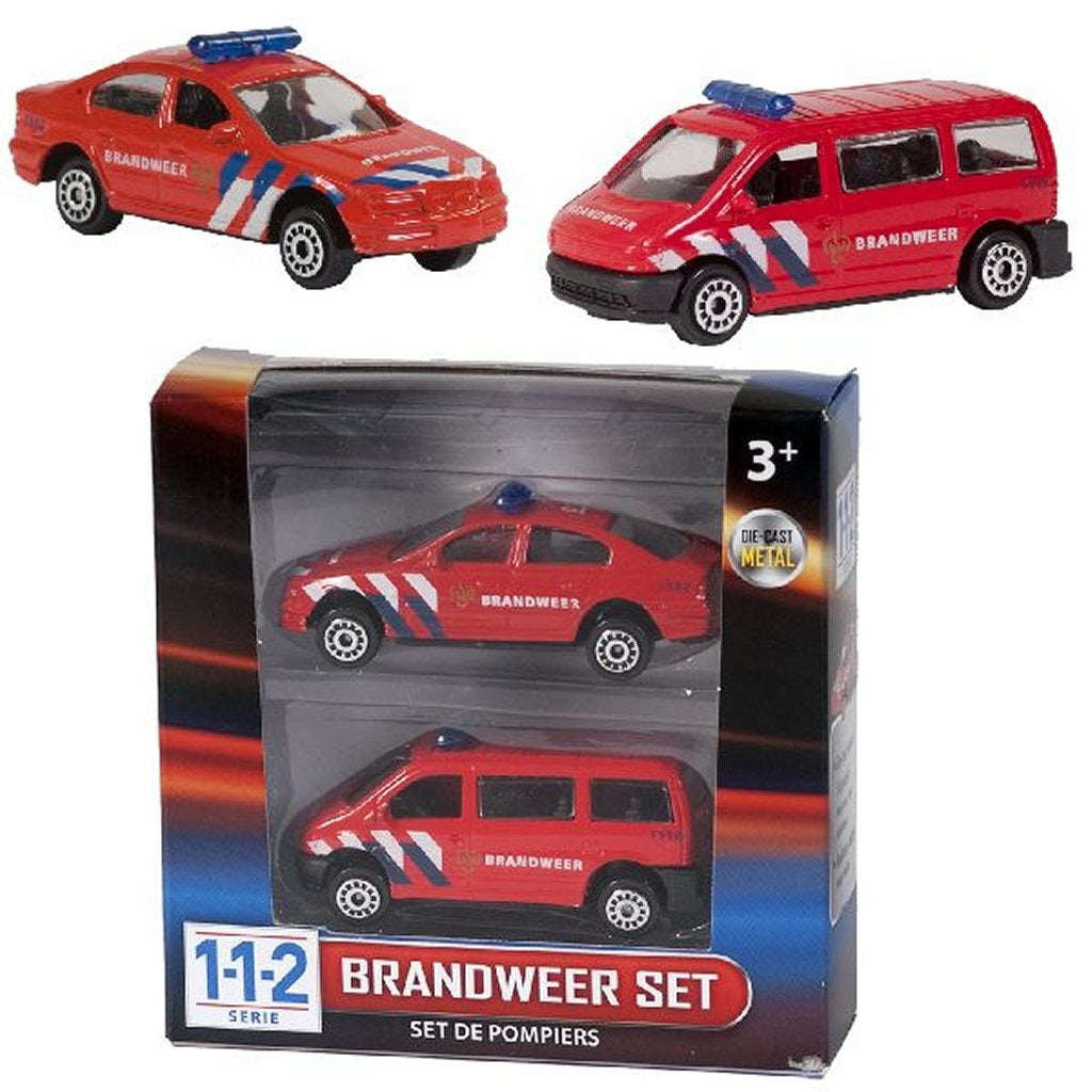 112 112 Set 2 pièces de la brigade de pompiers