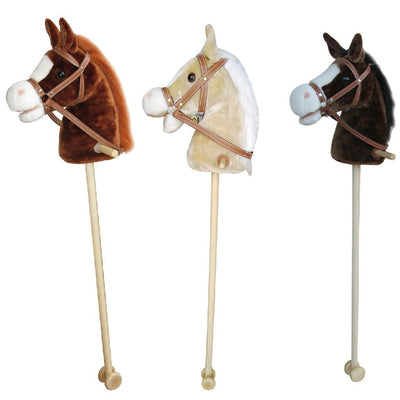 Cheval de loisir en peluche Basic avec son 97 cm assorti