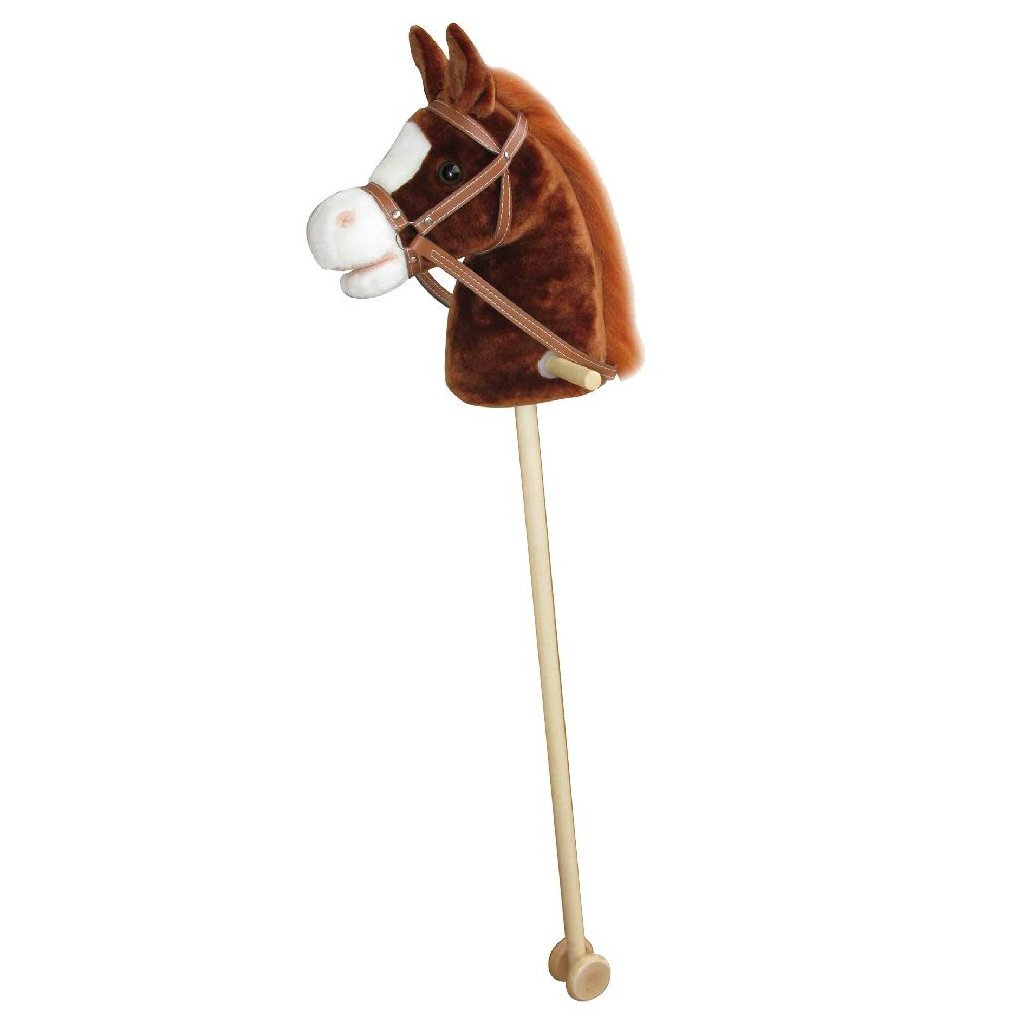 Cheval de loisir en peluche Basic avec son 97 cm assorti