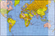 Kangaro Kangaro K-0014W501 Supporter de bureau 579x379mm avec carte du monde