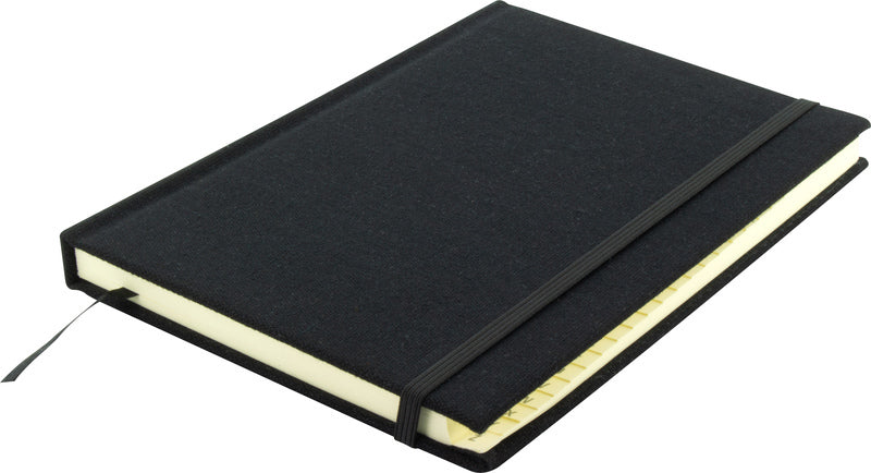 Kangaro Kangaro K-5105 Alphabetboek A5 A-Z Couverture dure en lin noir, 208 pages, ruban de lecture, élastique