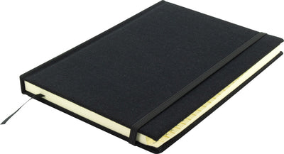 Kangaro Kangaro K-5105 Alphabetboek A5 A-Z Couverture dure en lin noir, 208 pages, ruban de lecture, élastique