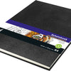 Kangaro K-5321 Sketchbook A4 Creme 120gr Blanco Paper, 140 pages Hard Cover Imprint Snake Black