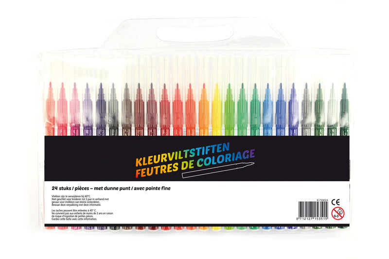 Kangaro Kangaro K-750024 stylos à pointe en feuilles mince penny avec 24 couleurs