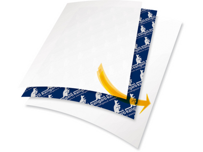 Papier carbone Kangaro écriture bleue