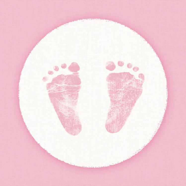 Ambient Ambient Napkins Baby pieds 33 cm rose