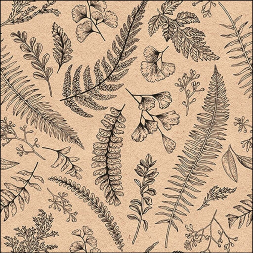 Ambient Ambient les serviettes et les herbes 20 pièces