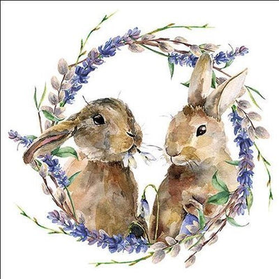 Ambiente Ambiente Rabbit Wreath Paper Napkins