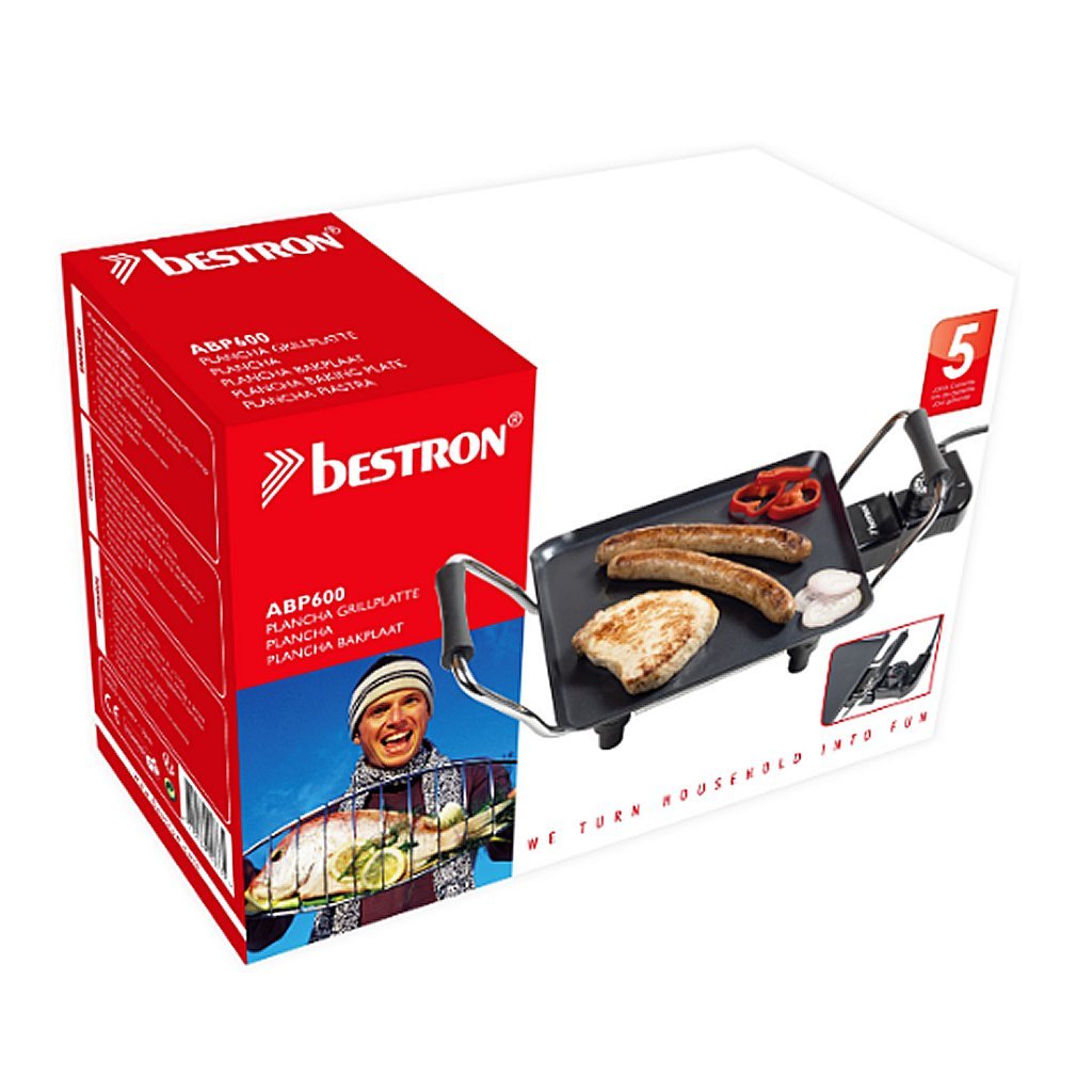 Bestron ABP600 Plancha Baking Tray 1000W noir