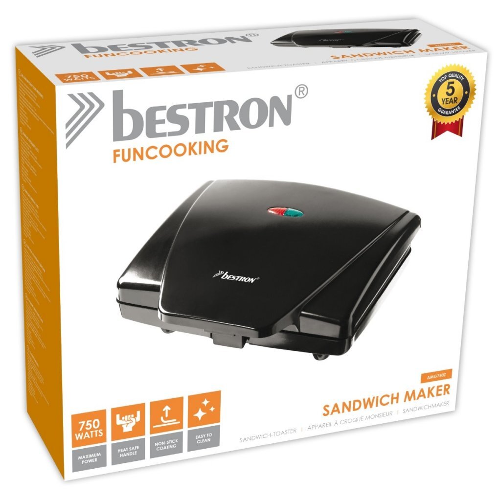Bestron AMG750Z Black Toosti-Iron