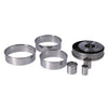 Patisse Round Round Formes urgentes en étain en acier inoxydable de 14 pièces