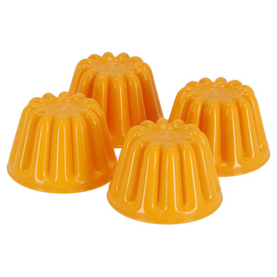 Patisse Patisse Pudding Formes 100 ml 4 pièces jaunes