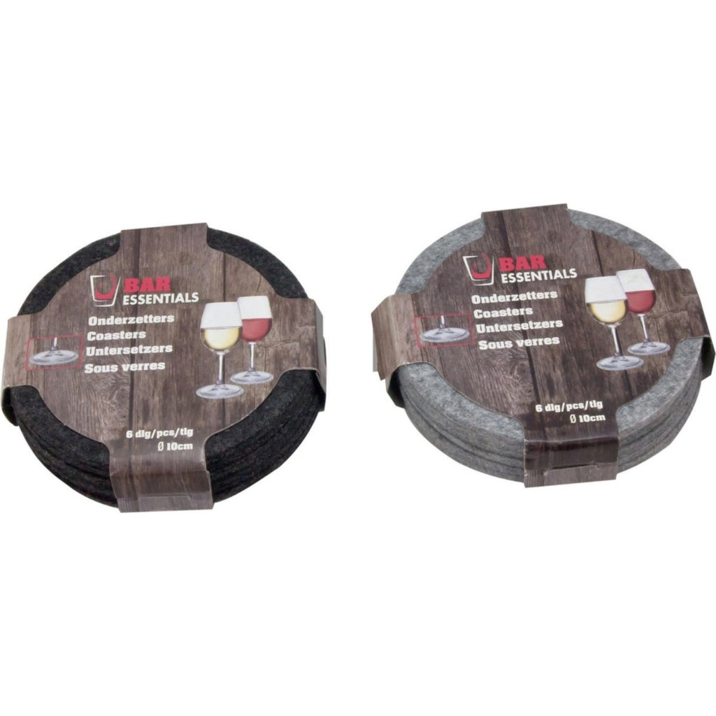 Bar Essentials Bar Essentials a ressenti des sous-verres 10 cm 6 pièces
