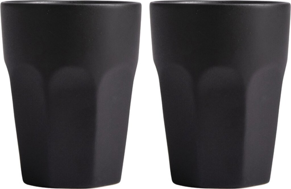 Gusta Gusta Mugs Ensemble de 2 pièces 220 ml noir