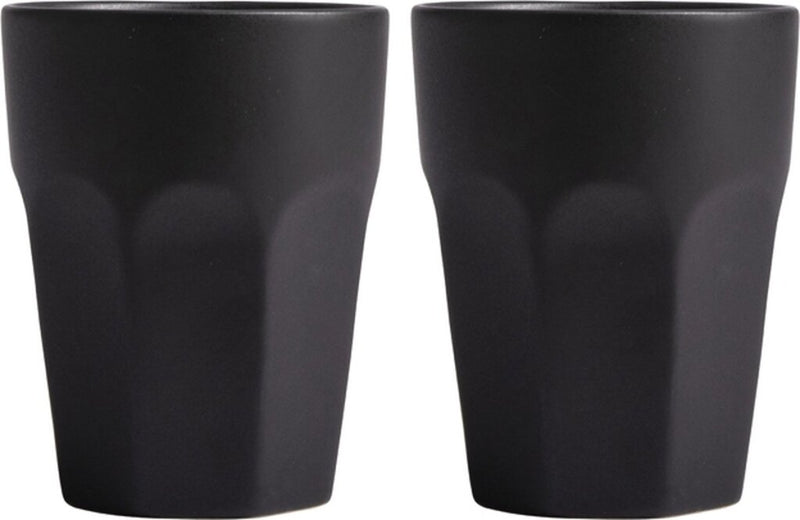 Gusta Gusta Mugs Ensemble de 2 pièces 220 ml noir