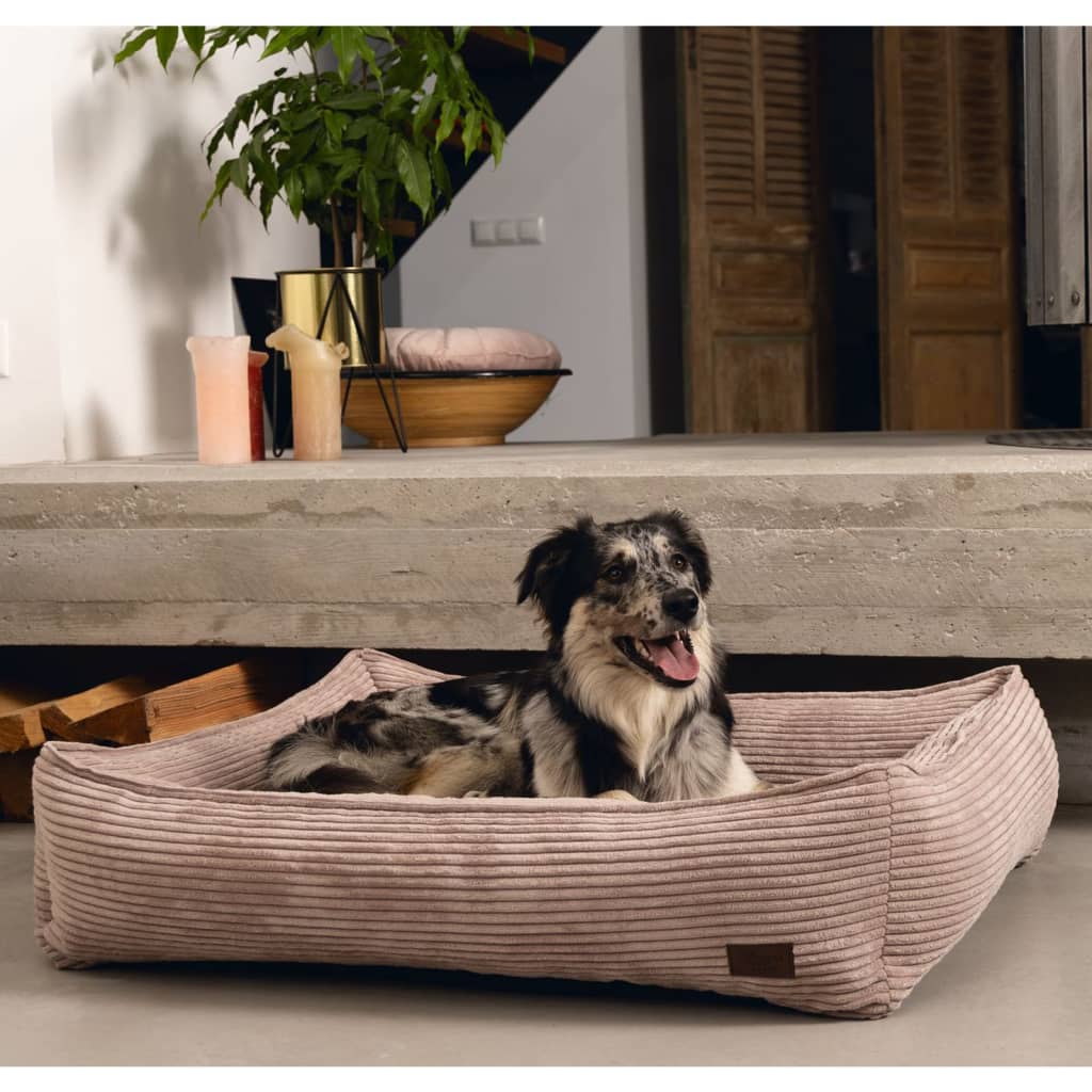 Conçu par Lotte conçu par Lotte Dog Basket Ribbed 65x60x20 cm rose