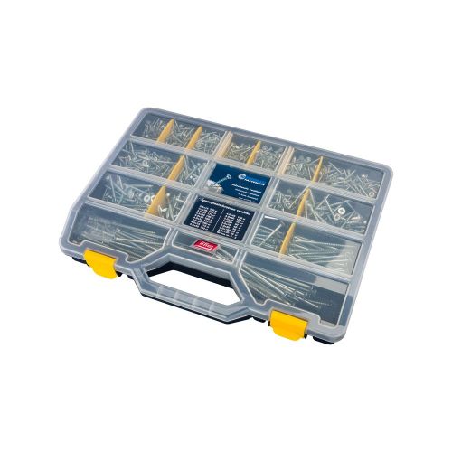 Coffret d'assortiment Proftec grandes vis pour panneaux d'aggloméré vz pk + pointe coupante torx tx20 (+ embout) - 8900.01.00110