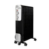 Inventim Invetum KO931B Radiateur rempli d'huile 2000w argent noir