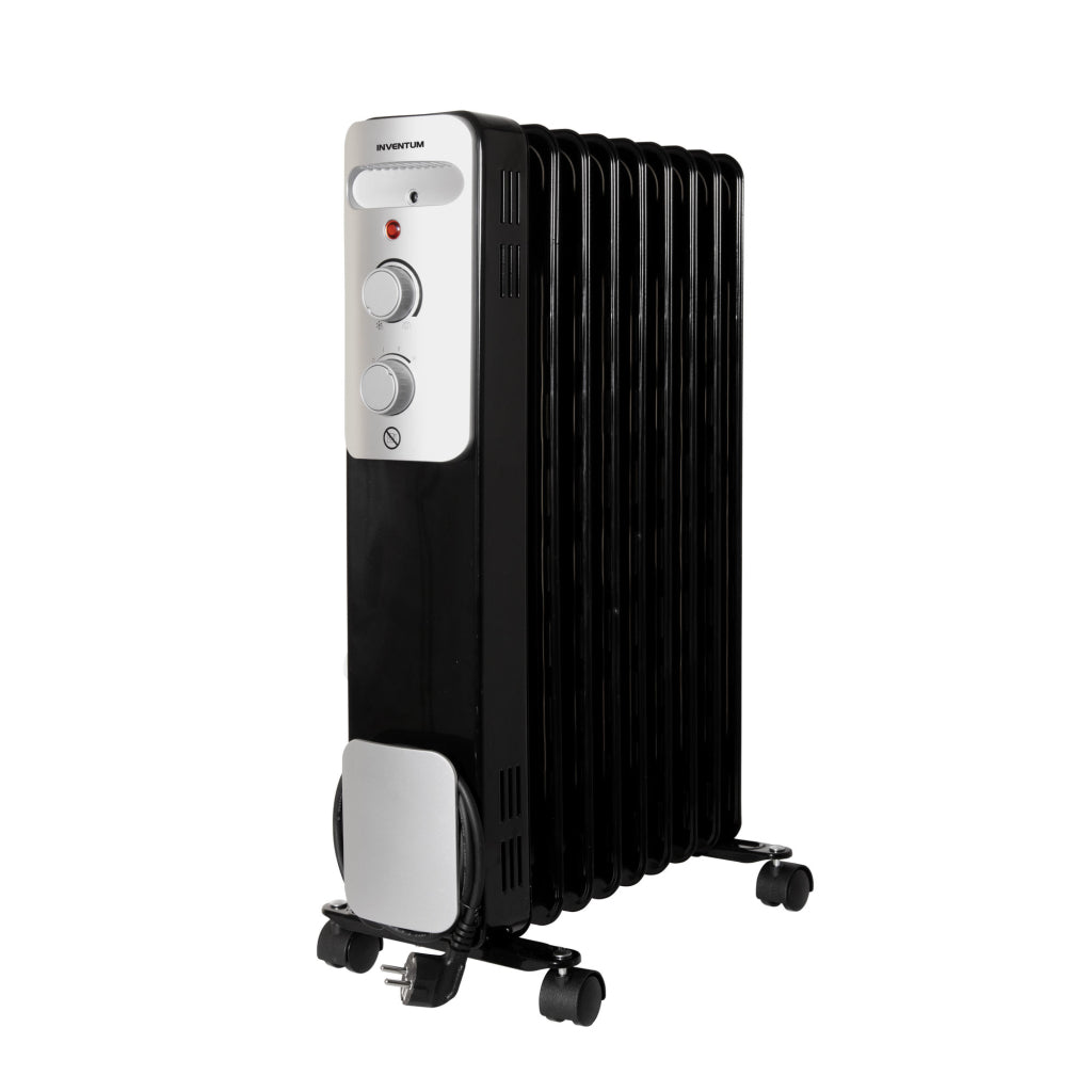 Inventim Invetum KO931B Radiateur rempli d'huile 2000w argent noir