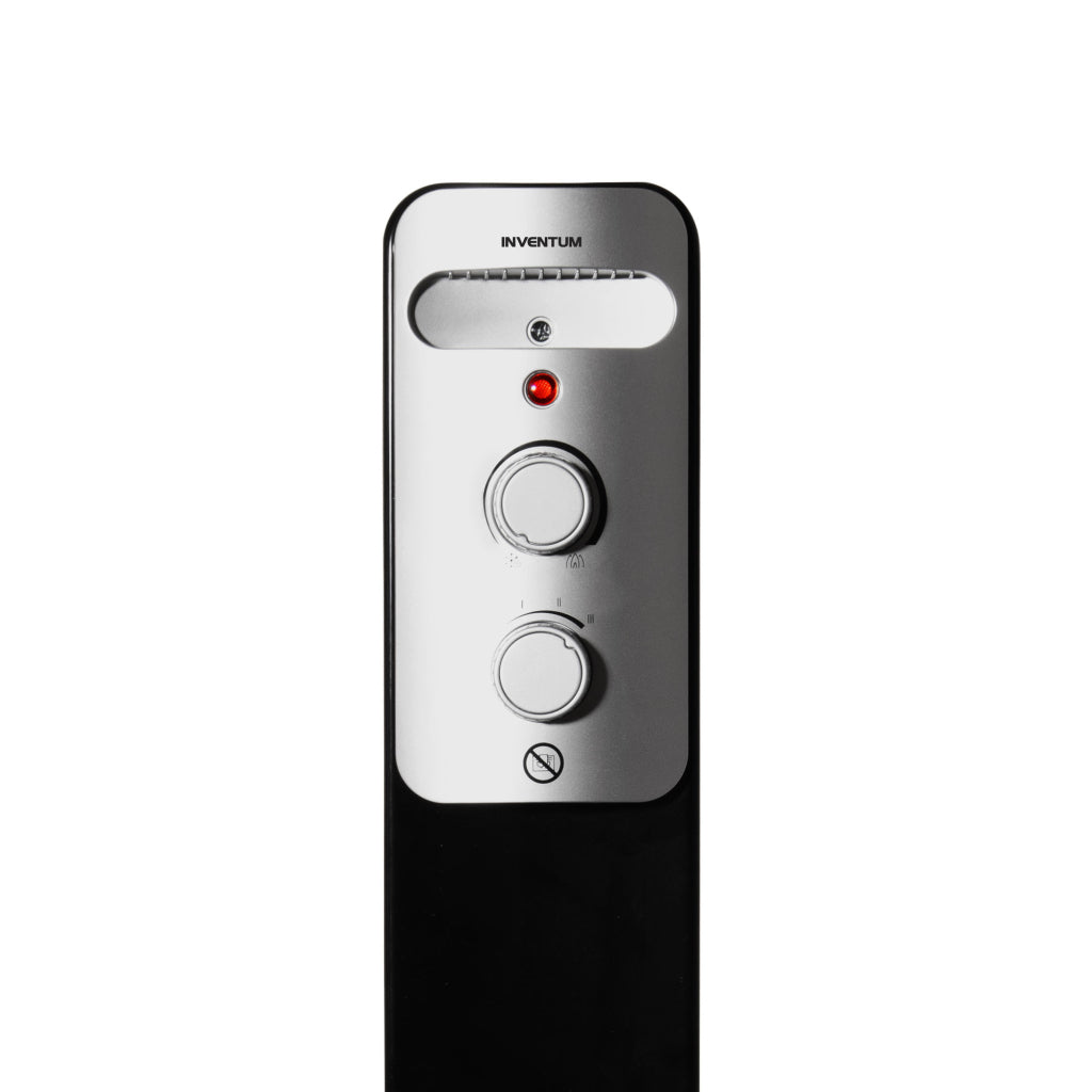 Inventim Invetum KO931B Radiateur rempli d'huile 2000w argent noir