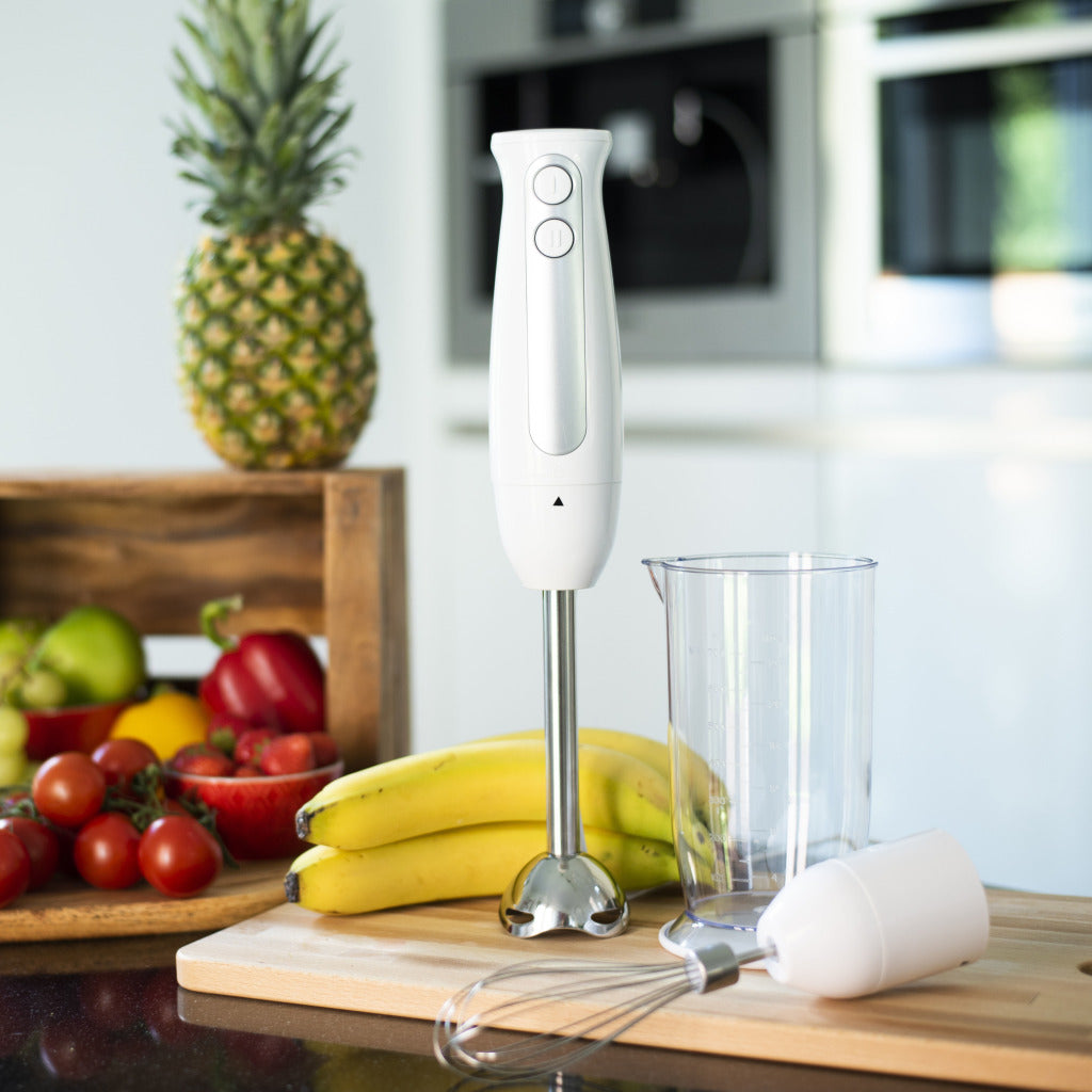 Inventum mx201s set mixeur plongeant 400w acier inoxydable blanc