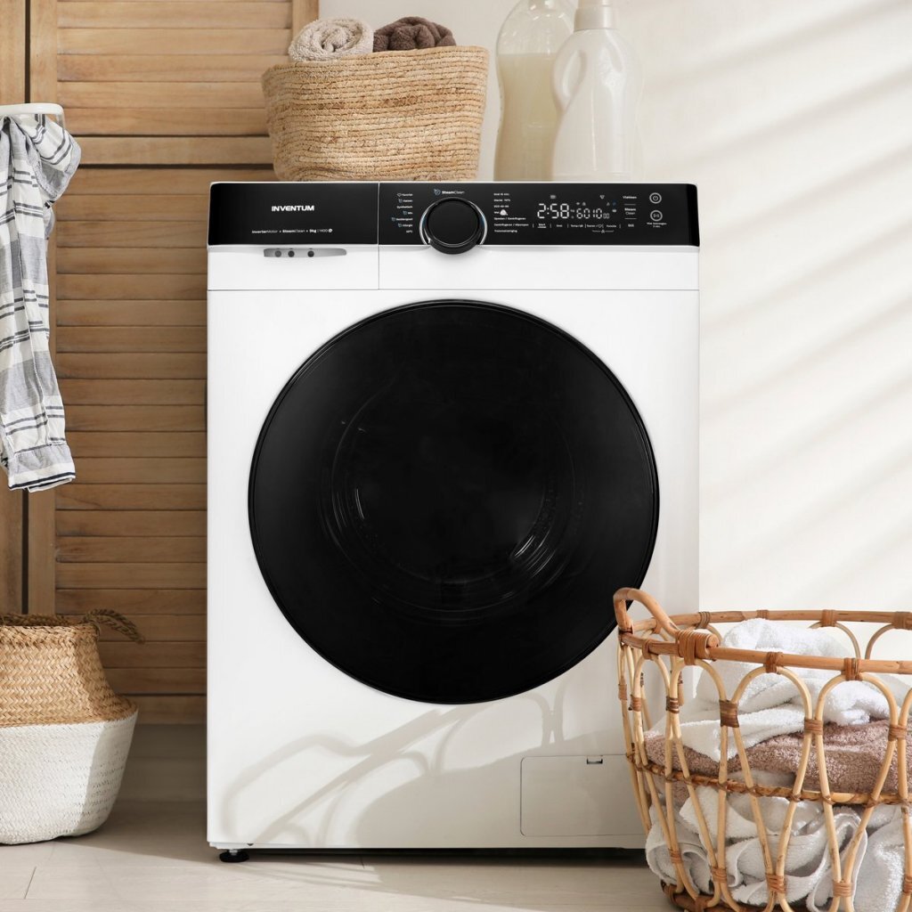 Inventum vwm9010w lave-linge 9 kg blanc noir