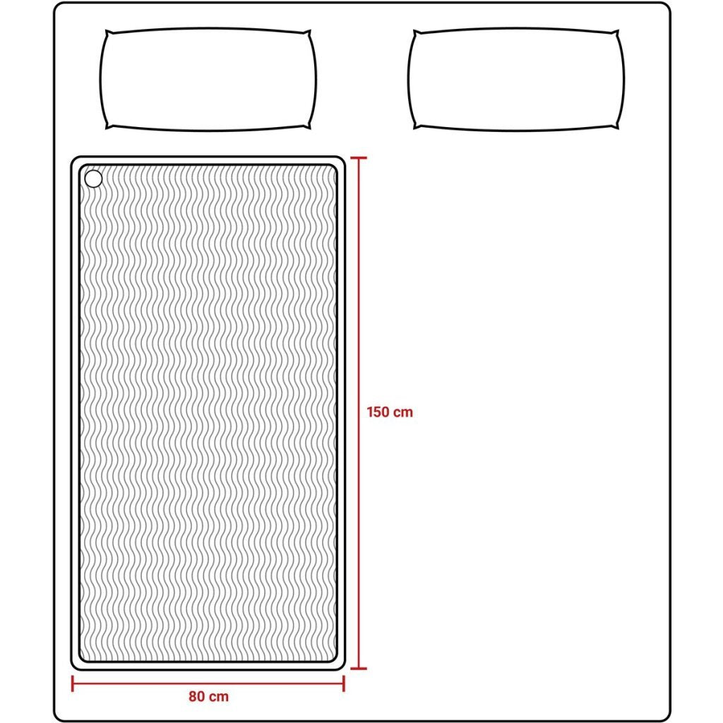 Couverture chauffante Tomado pour 1 personne 150x80 cm
