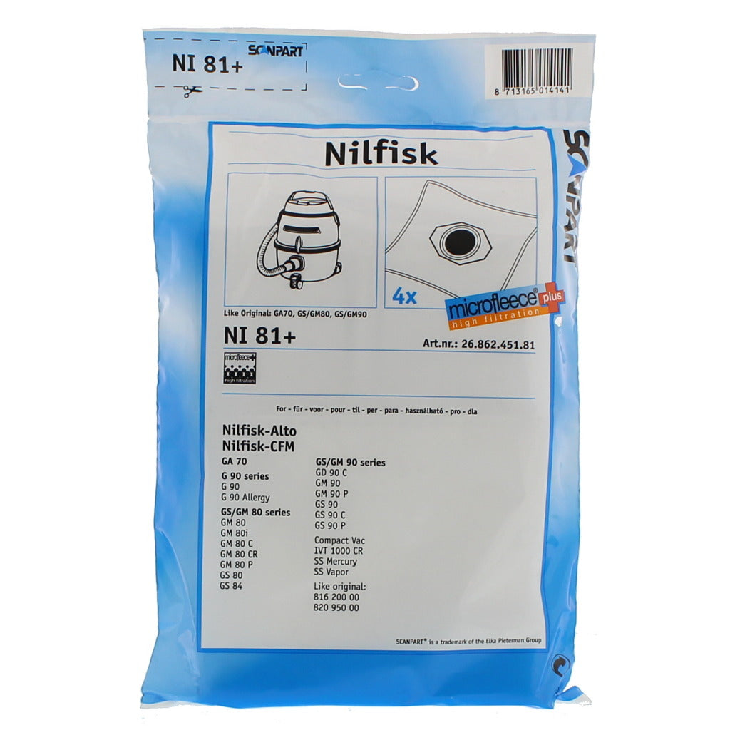 ScanPart ScanPart Dust Bag Nilfisk GS80-90 Micro en