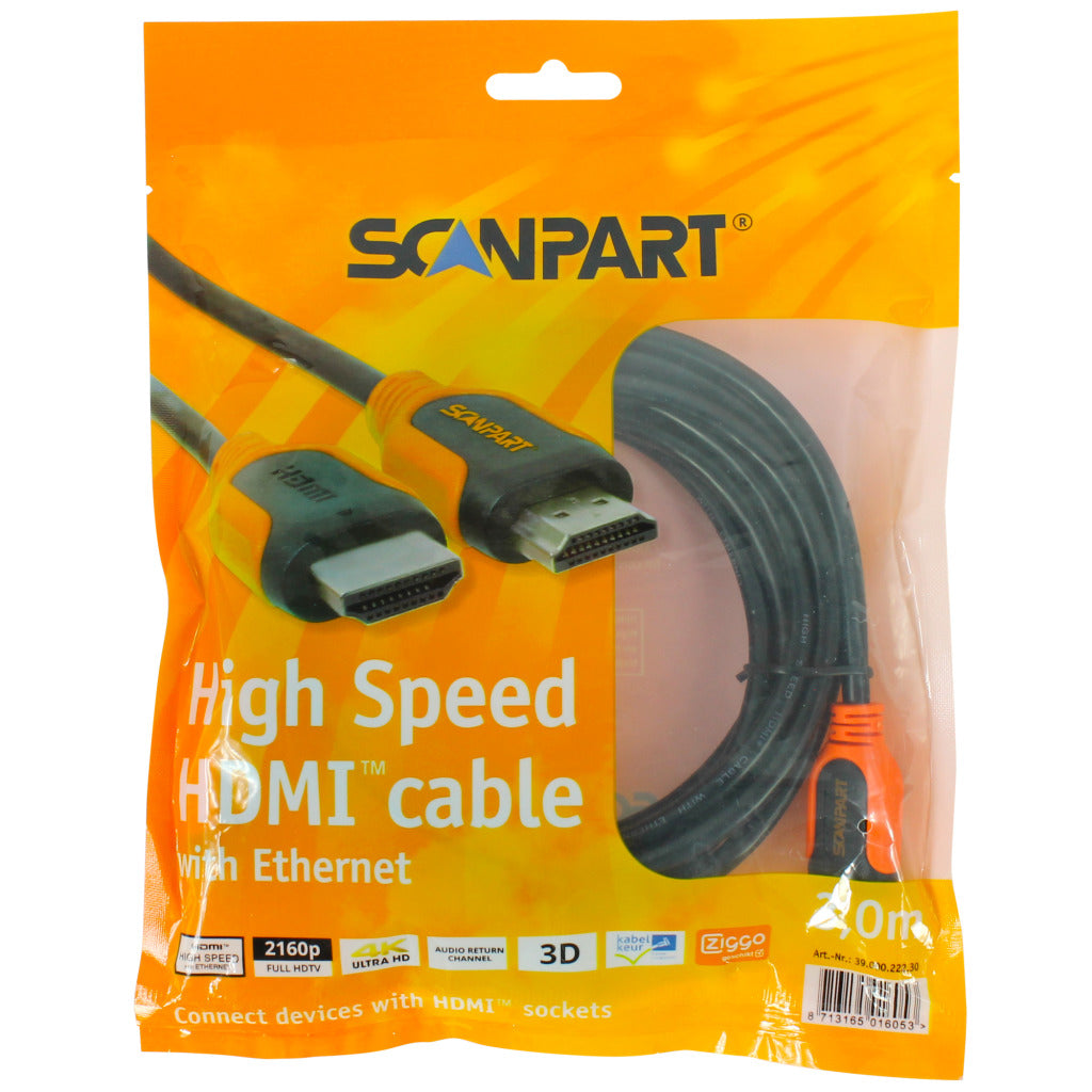 ScanPart ScanPart HDMI Cable Oranje 3M