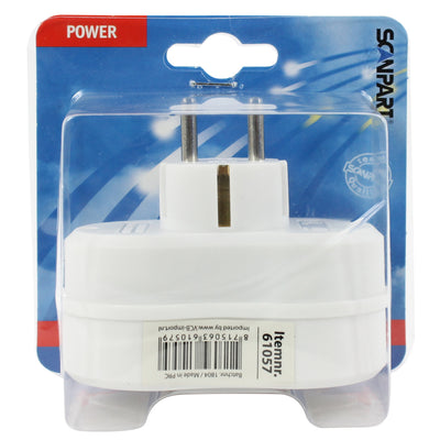 Plug à deux voies ScanPart avec blanc mis à la terre