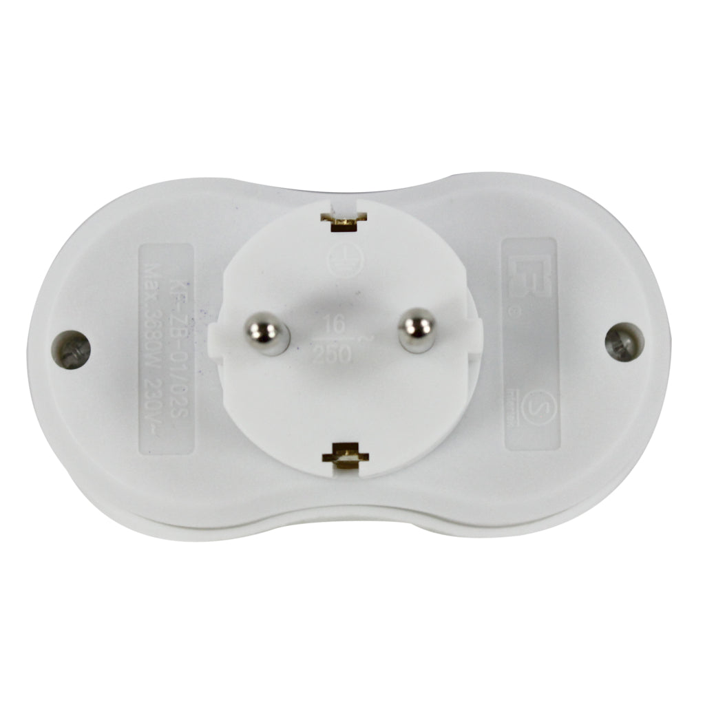 Plug à deux voies ScanPart avec blanc mis à la terre