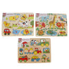 Puzzle de boutons en bois grand arbre