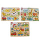 Puzzle de boutons en bois grand arbre