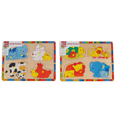 Les goujons en bois pufflent des animaux sauvages avec des jeunes, 8e.