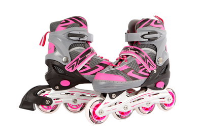 Gris rose de patinage pour enfants, taille 29-32