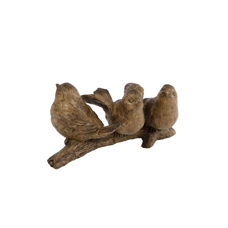 Cadeaux Amsterdam Gifts Amsterdam Sculpture 3 oiseaux sur la branche 14x7 cm