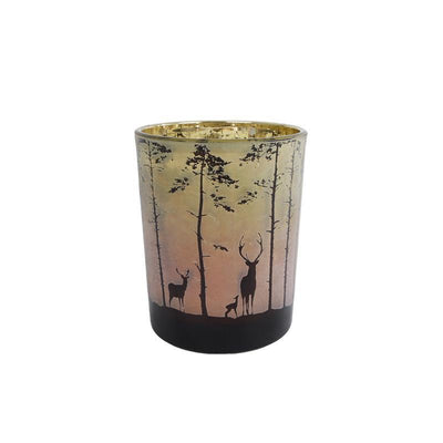 Mercure de solaire divers Hert de la forêt en verre rouge vert 12.5x10x10cm
