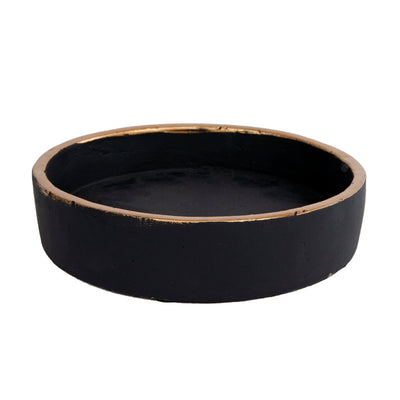 Snack divers Max S noir Gold Pottery 16x16x3,6 cm