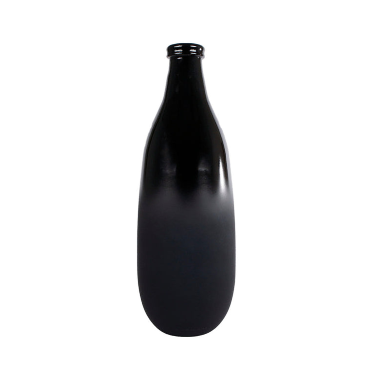 Vase Divers Vase Montana S Verre noir brillant 15x15x40cm