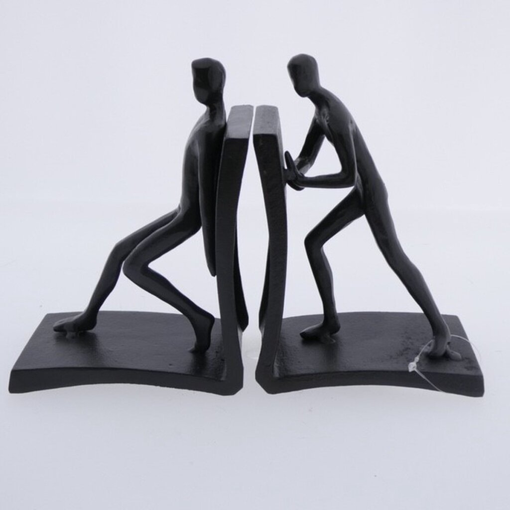 Cadeaux Amsterdam Livres Stond Scolpture Push Black Metal 23x7x 15,5 cm